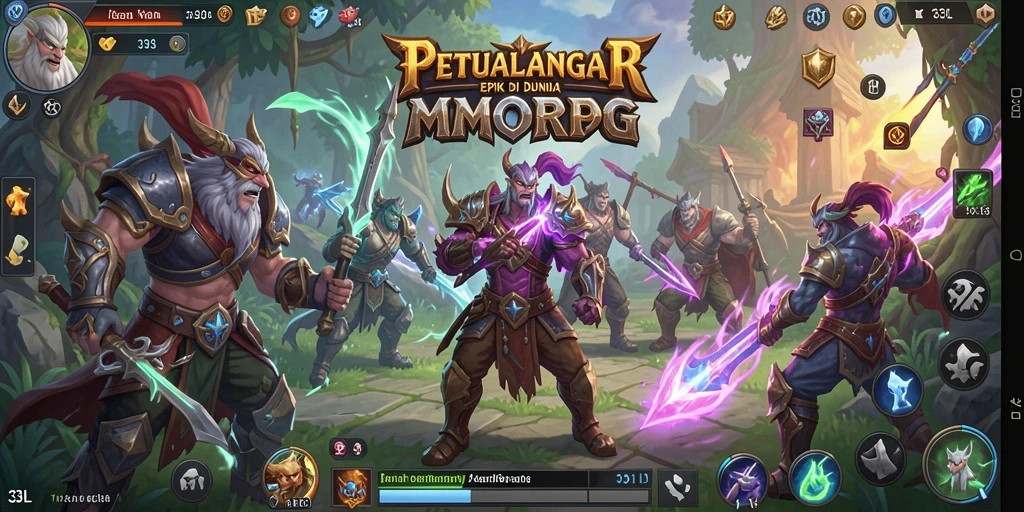 Tangkapan layar menampilkan pertempuran epik dalam dunia <strong>33L</strong> yang penuh warna.