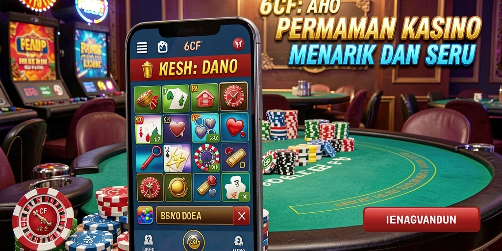 Tampilan gameplay 6CF yang menakjubkan dan mengasyikkan di dunia Kasino.