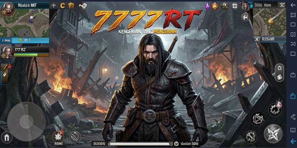 Tampilan gameplay menegangkan dalam suasana mencekam.
