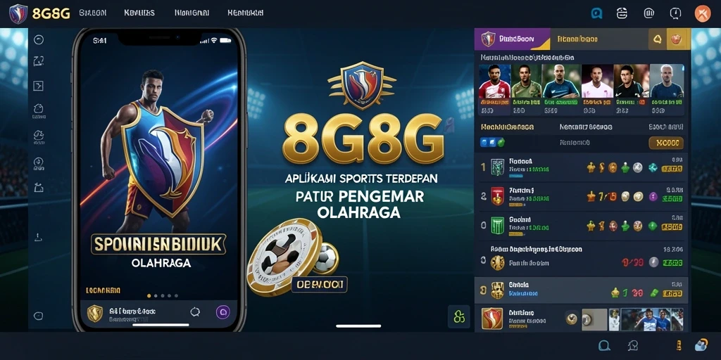 Screenshot gameplay 8G8G menampilkan taruhan olahraga secara langsung.