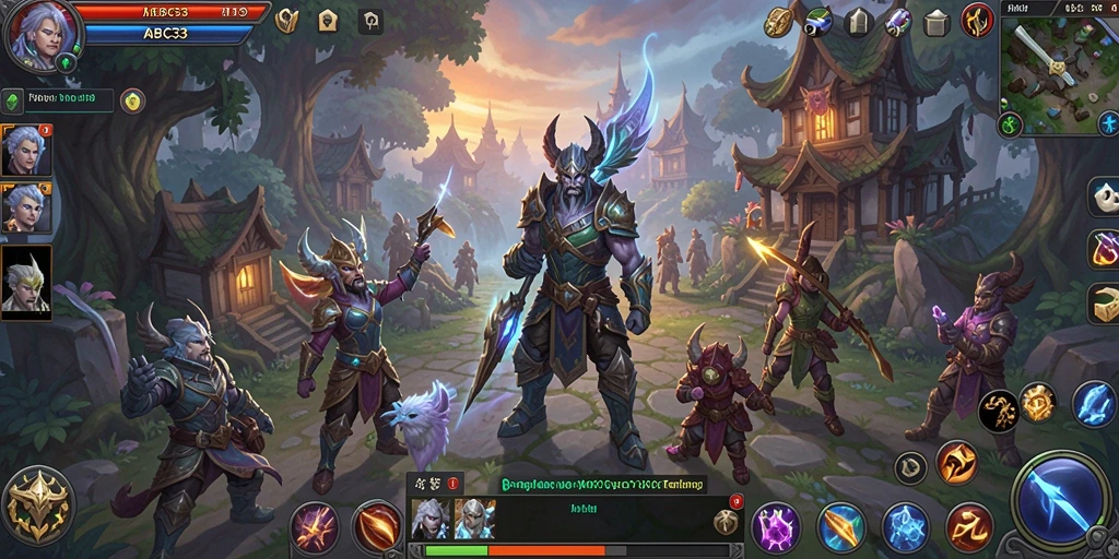 Tampilan menarik dari gameplay MMORPG di ABC33 yang memukau.
