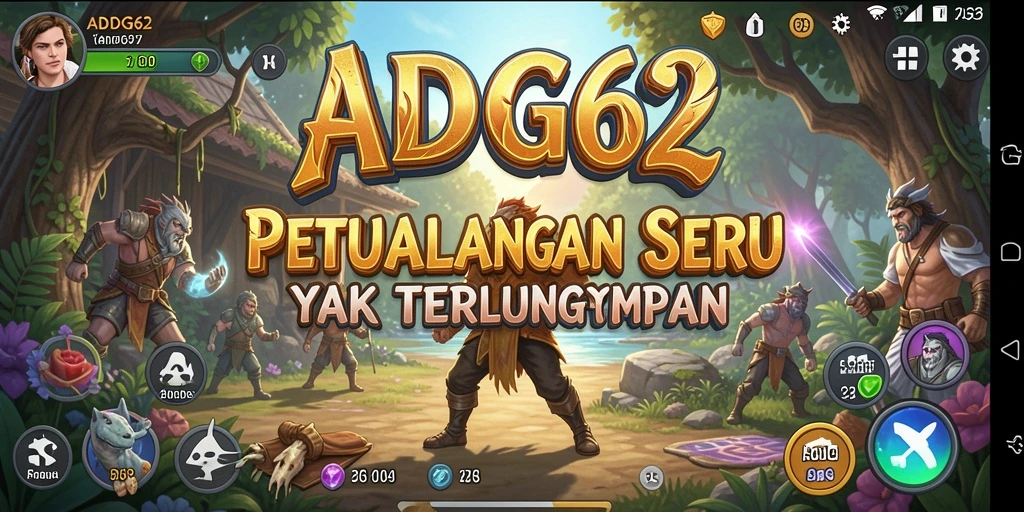 Tampilan gameplay seru dari petualangan di ADG62.