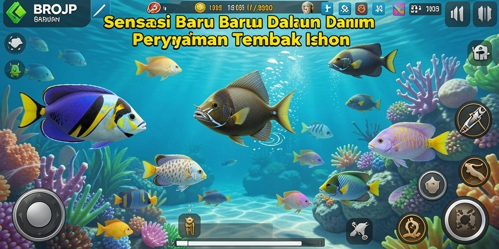 Tampilan gameplay BROJP yang memukau dan penuh aksi Tembak Ikan.