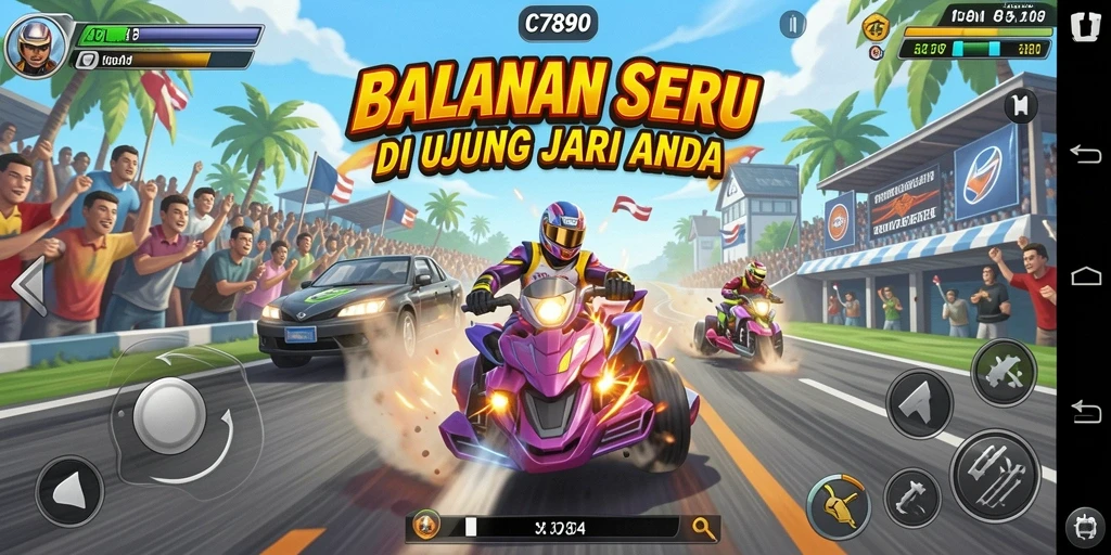 Tampilan menarik dari gameplay C7890 yang mendebarkan.