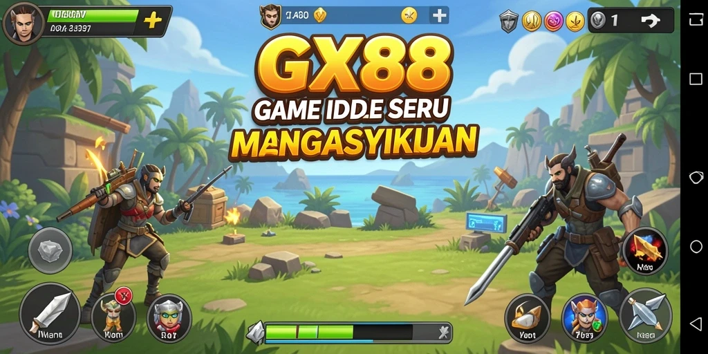 Tampilan menarik dari gameplay GX88 dengan elemen Idle.