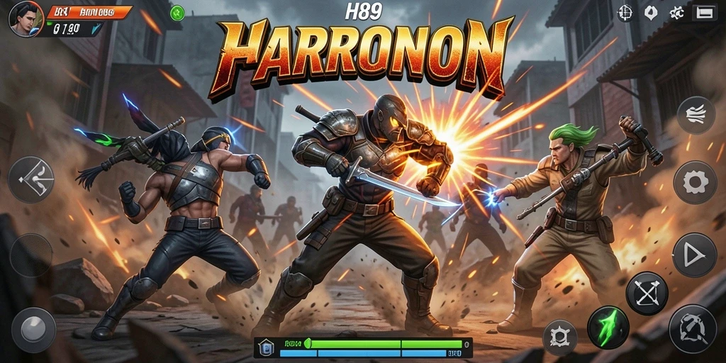 Tampilan aksi gameplay H89 yang seru dan mendebarkan.