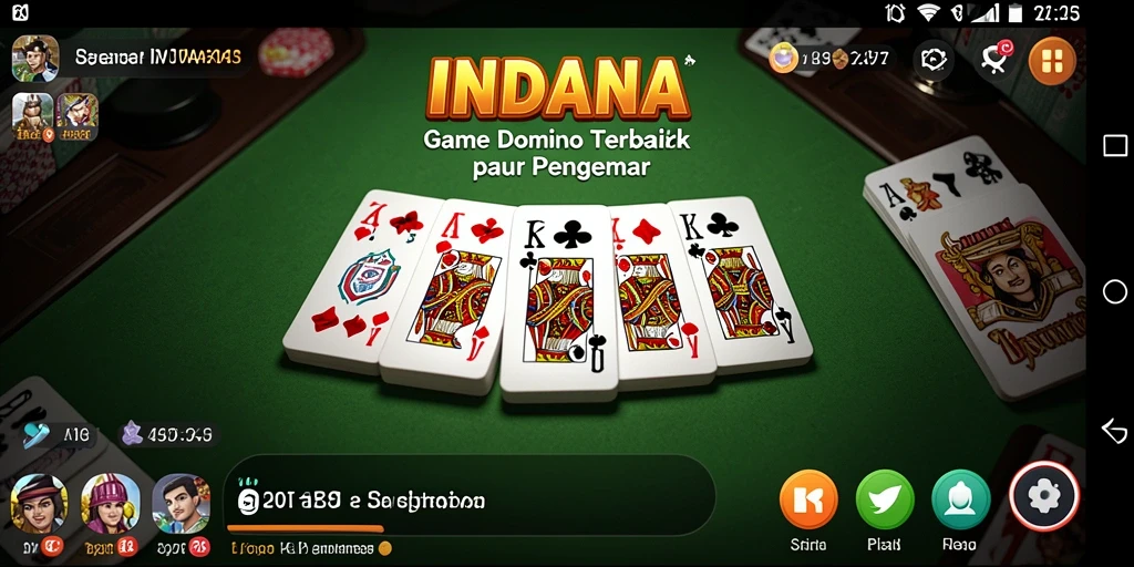 Tampilan screenshot gameplay domino yang menarik dan interaktif.