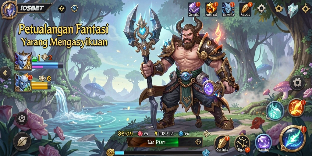 Tampilan gameplay seru dalam IOSBET dengan aksi pertarungan yang dinamis.