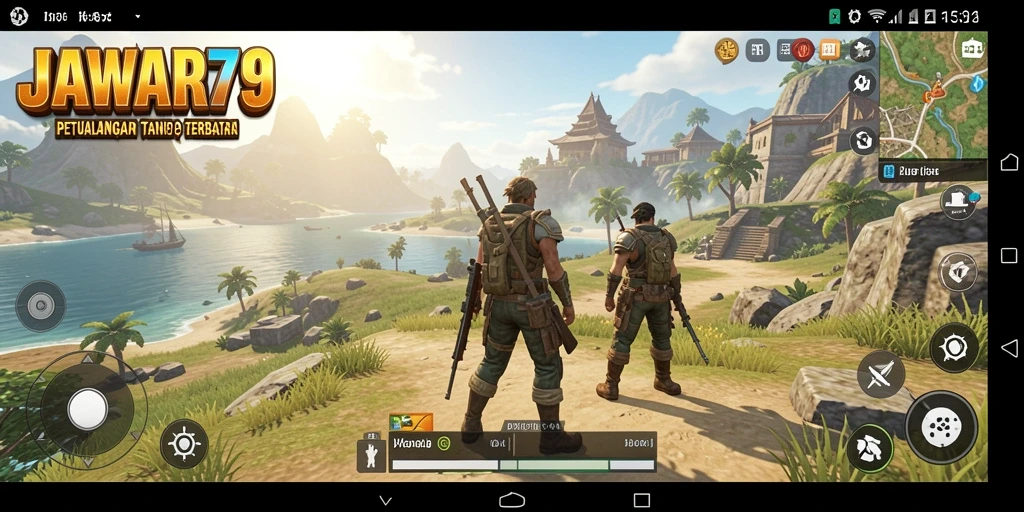 Tangkapan layar dari gameplay Open World JAWARA79 yang menampilkan eksplorasi dunia.