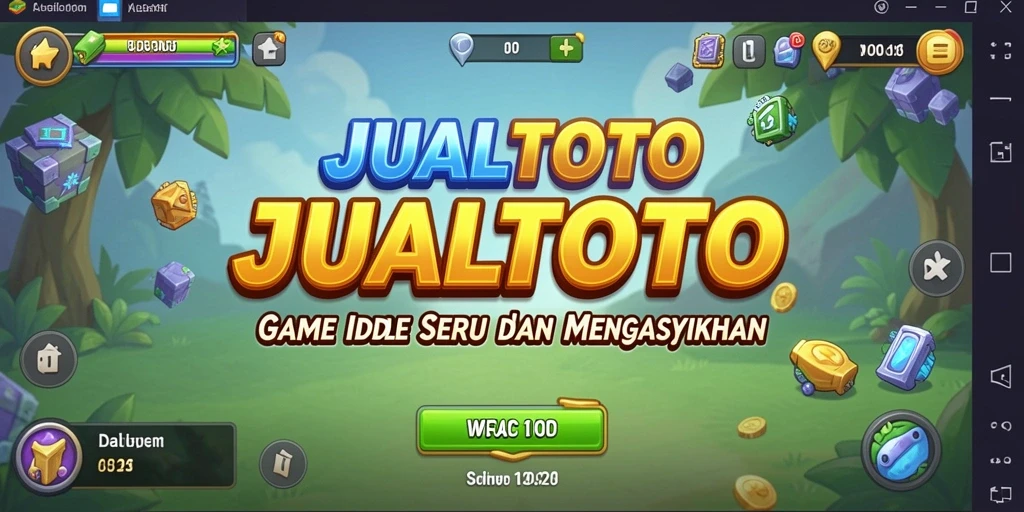 Tampilan gameplay menyenangkan di JUALTOTO dengan elemen Idle