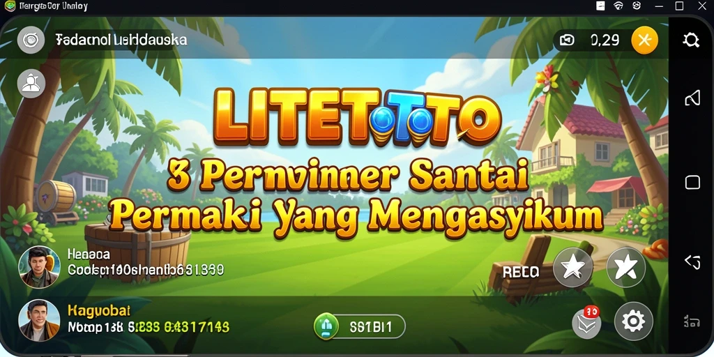 Tampilan gameplay LITETOTO yang menarik dan santai.