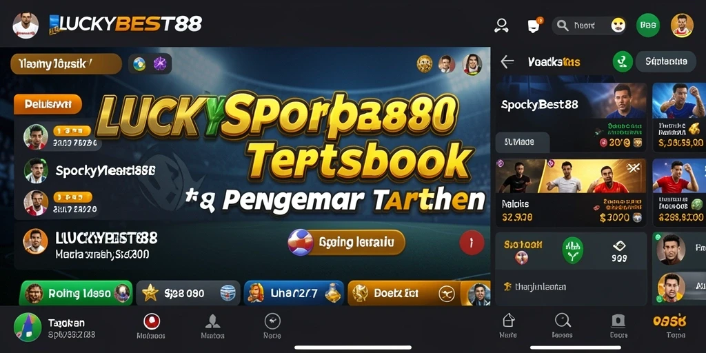 Tampilan antarmuka LUCKYBEST88 yang menarik saat gameplay Sportsbook.