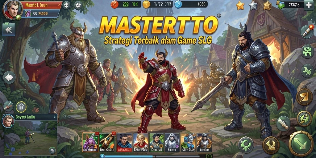 Screenshot utama gameplay MASTERTOTO dengan aksi strategis.