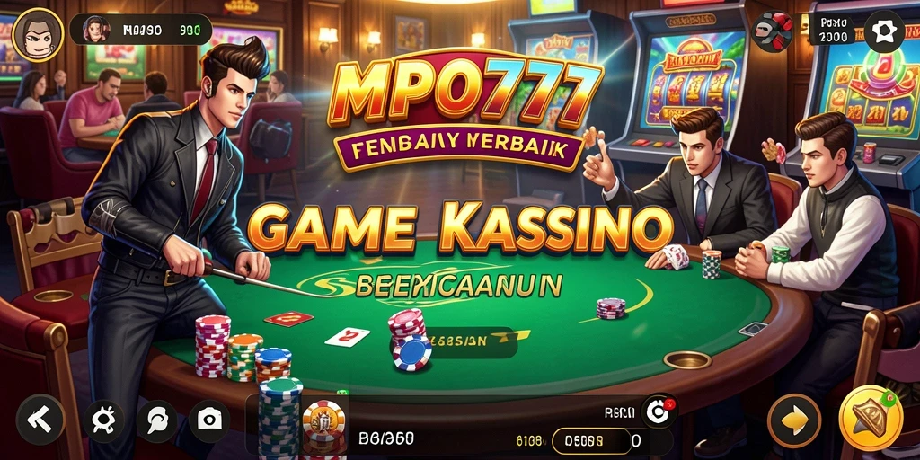 Tampilan gameplay MPO777 menampilkan grafis berkualitas tinggi dan atmosfer kasino.