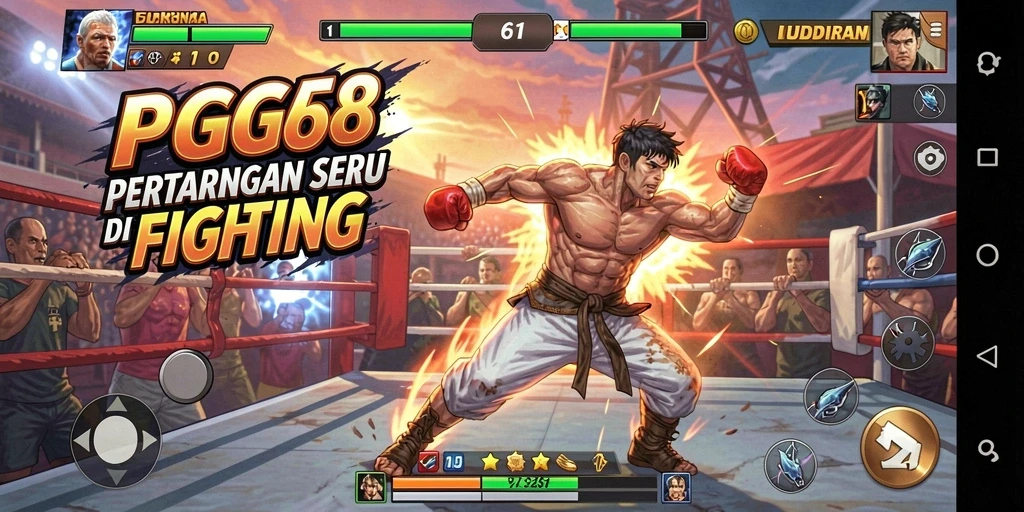 Screenshot PGG68 menampilkan aksi pertarungan yang mendebarkan.