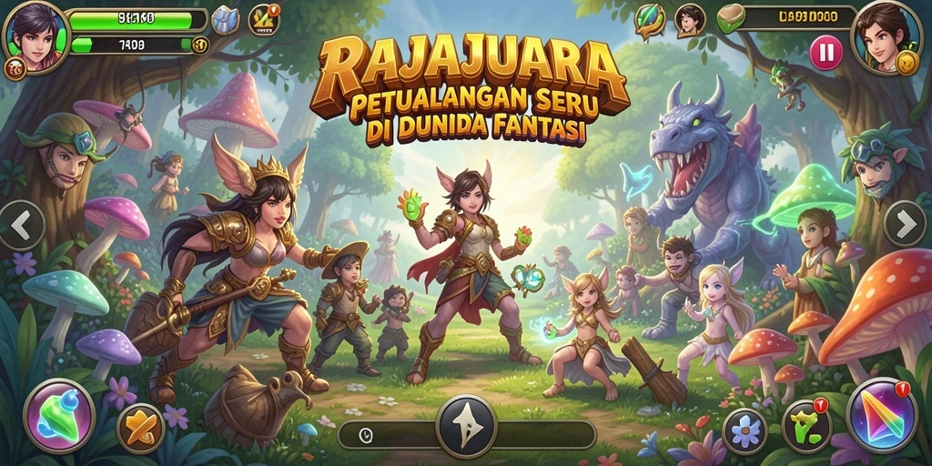 Gameplay epik RAJAJUARA dengan petualangan seru dan karakter menarik.