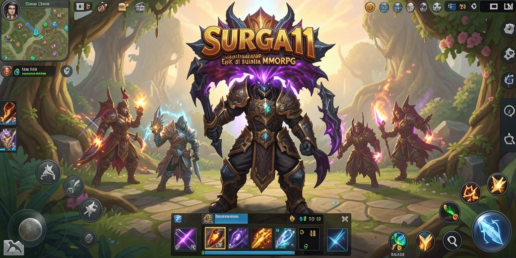 Tampilan gameplay epik di SURGA11 yang memukau dan dinamis.