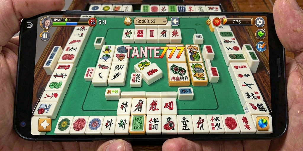 Screenshot utama TANTE777 menampilkan gameplay Mahjong yang menarik dan menantang.