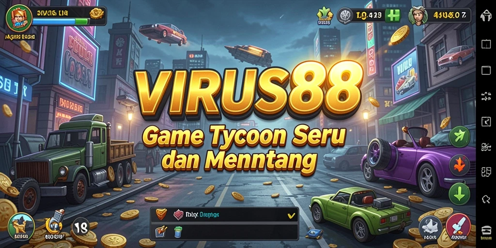 Tampilan gameplay VIRUS88 yang menegangkan dan mengasyikkan.