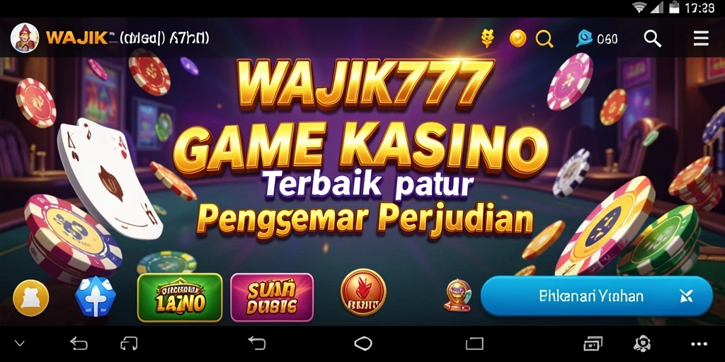 Tangkapan layar permainan WAJIK777 menampilkan aksi kasino yang mendebarkan.